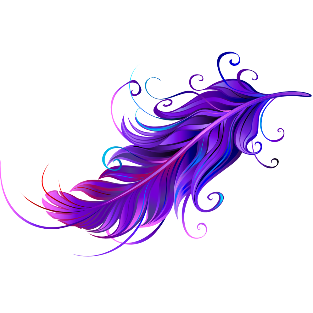 Annette Addy Logo Purple feather