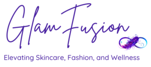 Glam Fusion with logo - and tagline: Elevating skincare, fashion and wellness