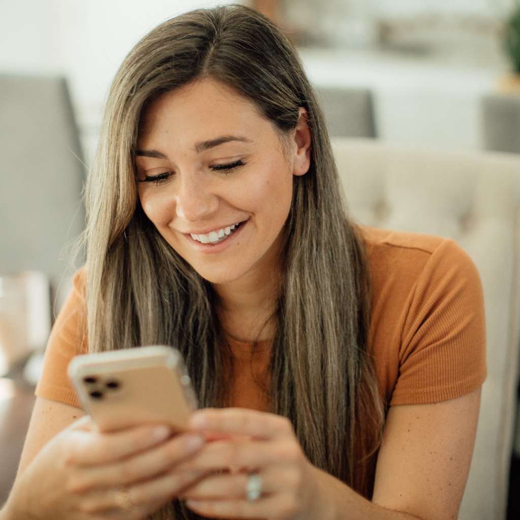 woman on a mobile phone