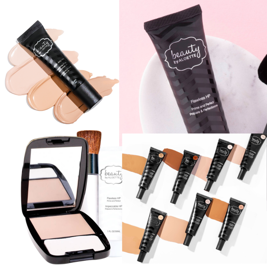 Aloette concealers, Flawless Primer, UltraFinish in Compact, Be picture perfect foundation